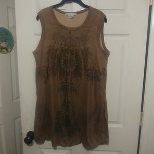 Daniel Benjamin light brown dress